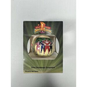 Vintage 1994 Mighty Morphin Power Rangers Classic Christmas Tree Ornament In Box